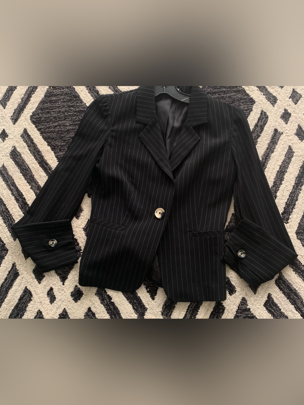 Pin Strip Black Blazer
